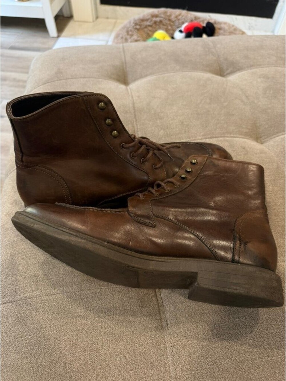 To Boot New York Adam Derrick Brown Leather Boots 11